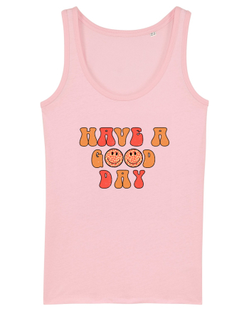 Have a Good Day Happy Face Cotton Pink