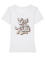 Retro Cool To Be Kind Tricou mânecă scurtă guler larg fitted Damă Expresser