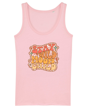 Retro Stay Wild Moon Child Cotton Pink