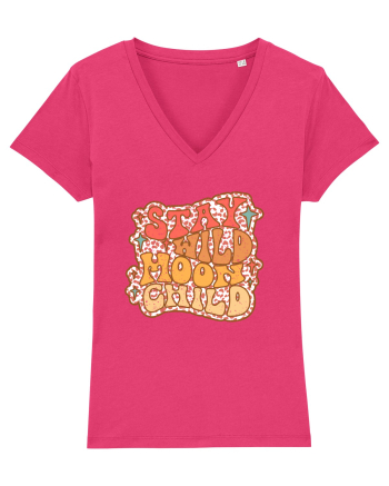 Retro Stay Wild Moon Child Raspberry