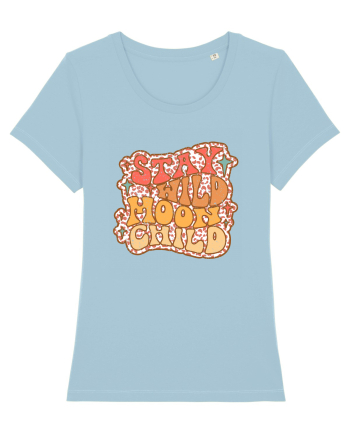 Retro Stay Wild Moon Child Sky Blue