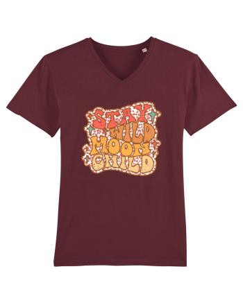 Retro Stay Wild Moon Child Burgundy