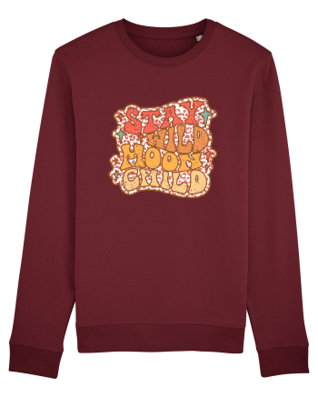 Retro Stay Wild Moon Child Burgundy