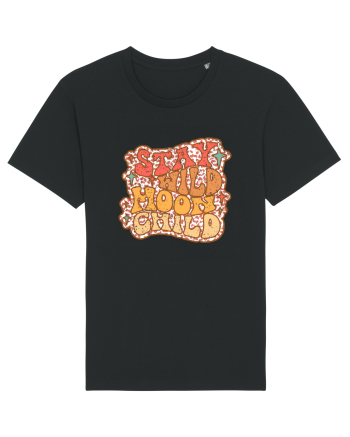 Retro Stay Wild Moon Child Black