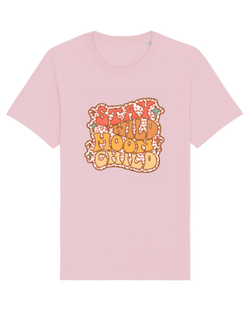 Retro Stay Wild Moon Child Cotton Pink