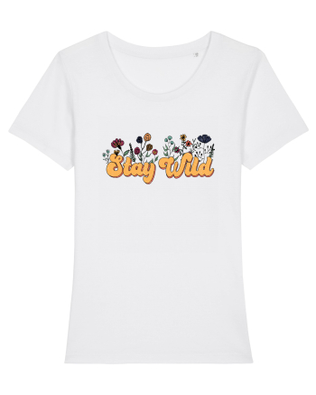 Stay Wild Retro White