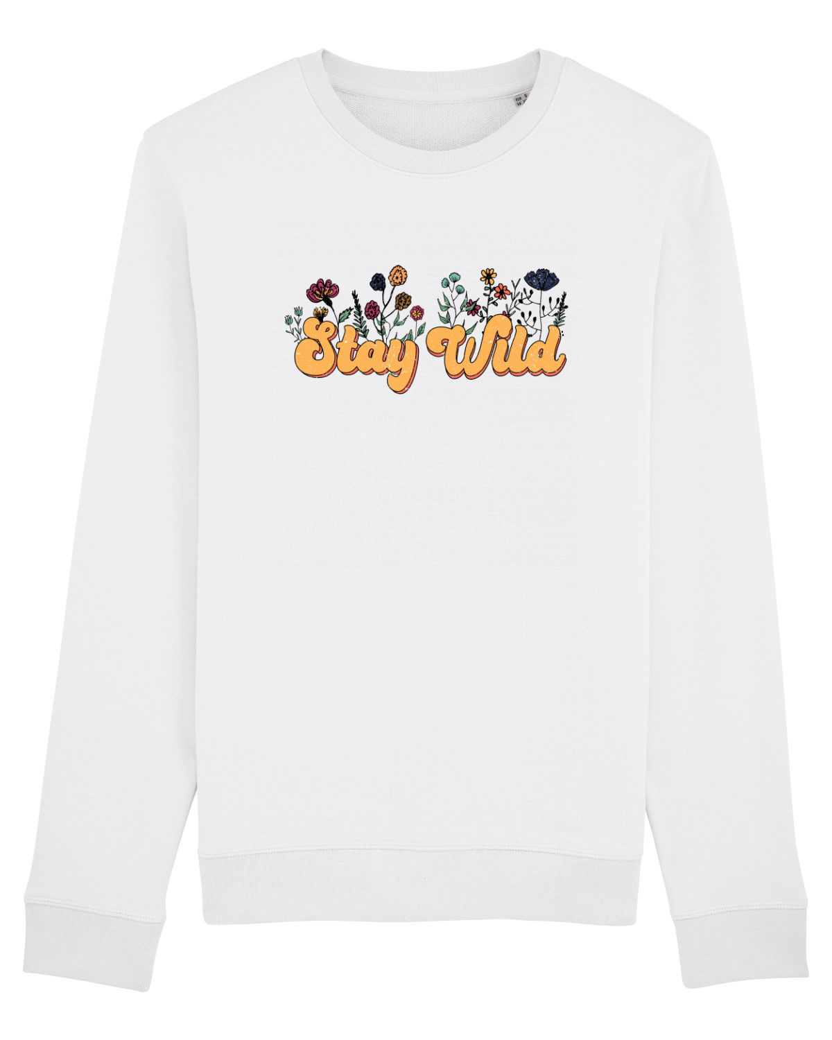Bluză mânecă lungă Unisex Rise White