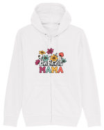 Vintage MAMA Wild Flower Hanorac cu fermoar Unisex Connector