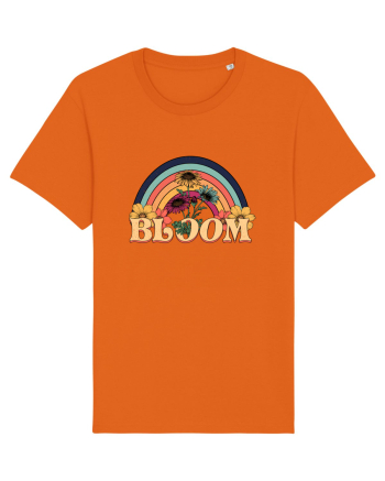 Wildflower Bloom Retro Bright Orange