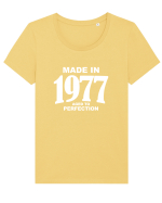 MADE IN 1977 Tricou mânecă scurtă guler larg fitted Damă Expresser