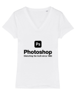 Photoshop Tricou mânecă scurtă guler V Damă Evoker