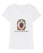 Mi-am luat inima în dinți Tricou mânecă scurtă guler V Damă Evoker