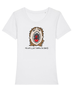 Mi-am luat inima în dinți Tricou mânecă scurtă guler larg fitted Damă Expresser
