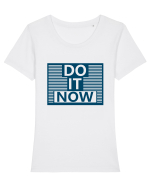 Do It Now Tricou mânecă scurtă guler larg fitted Damă Expresser