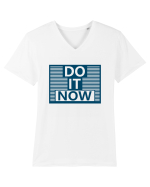 Do It Now Tricou mânecă scurtă guler V Bărbat Presenter