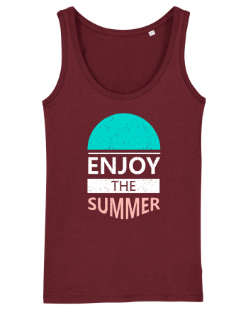 Enjoy The Summer Surf Sunset Burgundy