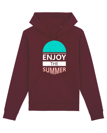 Enjoy The Summer Surf Sunset Burgundy