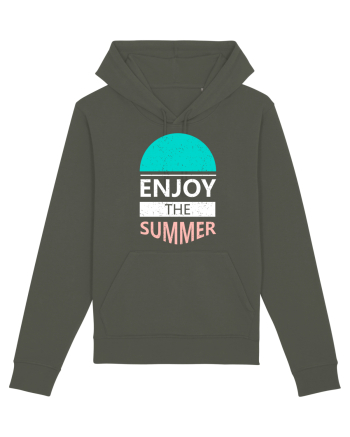 Enjoy The Summer Surf Sunset Khaki