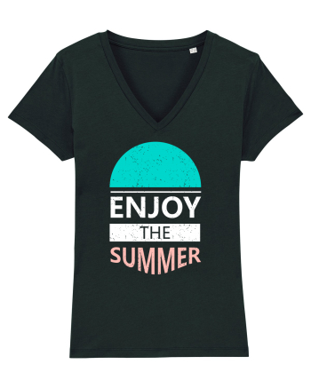 Enjoy The Summer Surf Sunset Black