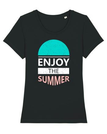 Enjoy The Summer Surf Sunset Black