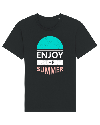 Enjoy The Summer Surf Sunset Black