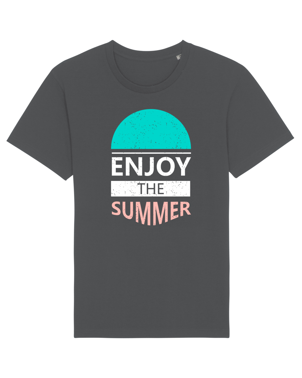 Tricou mânecă scurtă Unisex Rocker Anthracite