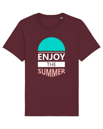 Enjoy The Summer Surf Sunset Burgundy