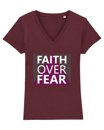 Faith Over Fear Burgundy