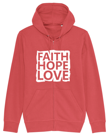 Faith Hope Love Carmine Red