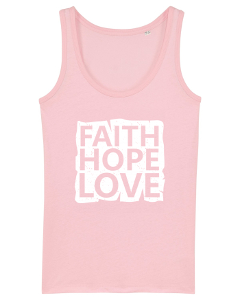 Faith Hope Love Cotton Pink