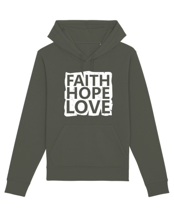 Faith Hope Love Khaki
