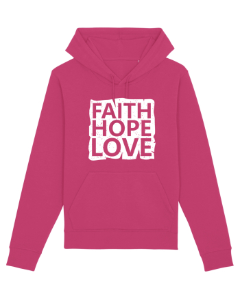 Faith Hope Love Raspberry