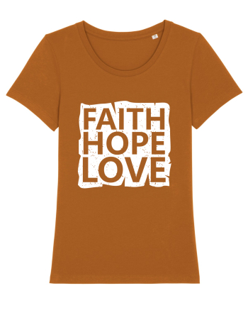 Faith Hope Love Roasted Orange