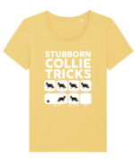 COLLIE Tricou mânecă scurtă guler larg fitted Damă Expresser
