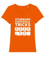 CHIHUAHUA Tricou mânecă scurtă guler larg fitted Damă Expresser