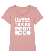 POMERANIAN Tricou mânecă scurtă guler larg fitted Damă Expresser