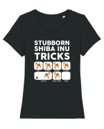 SHIBA INU Tricou mânecă scurtă guler larg fitted Damă Expresser