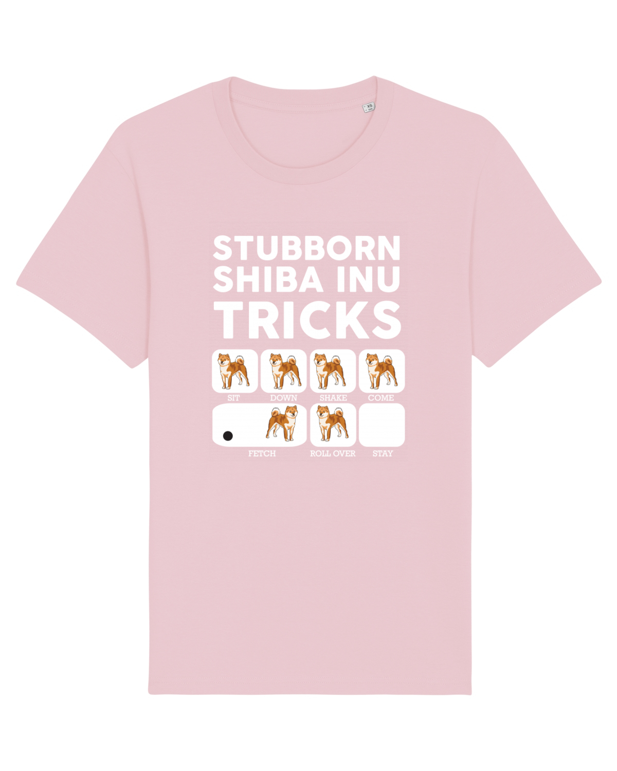 Tricou mânecă scurtă Unisex Rocker Cotton Pink