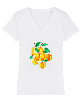 Piersici  - desen manual minimalist White