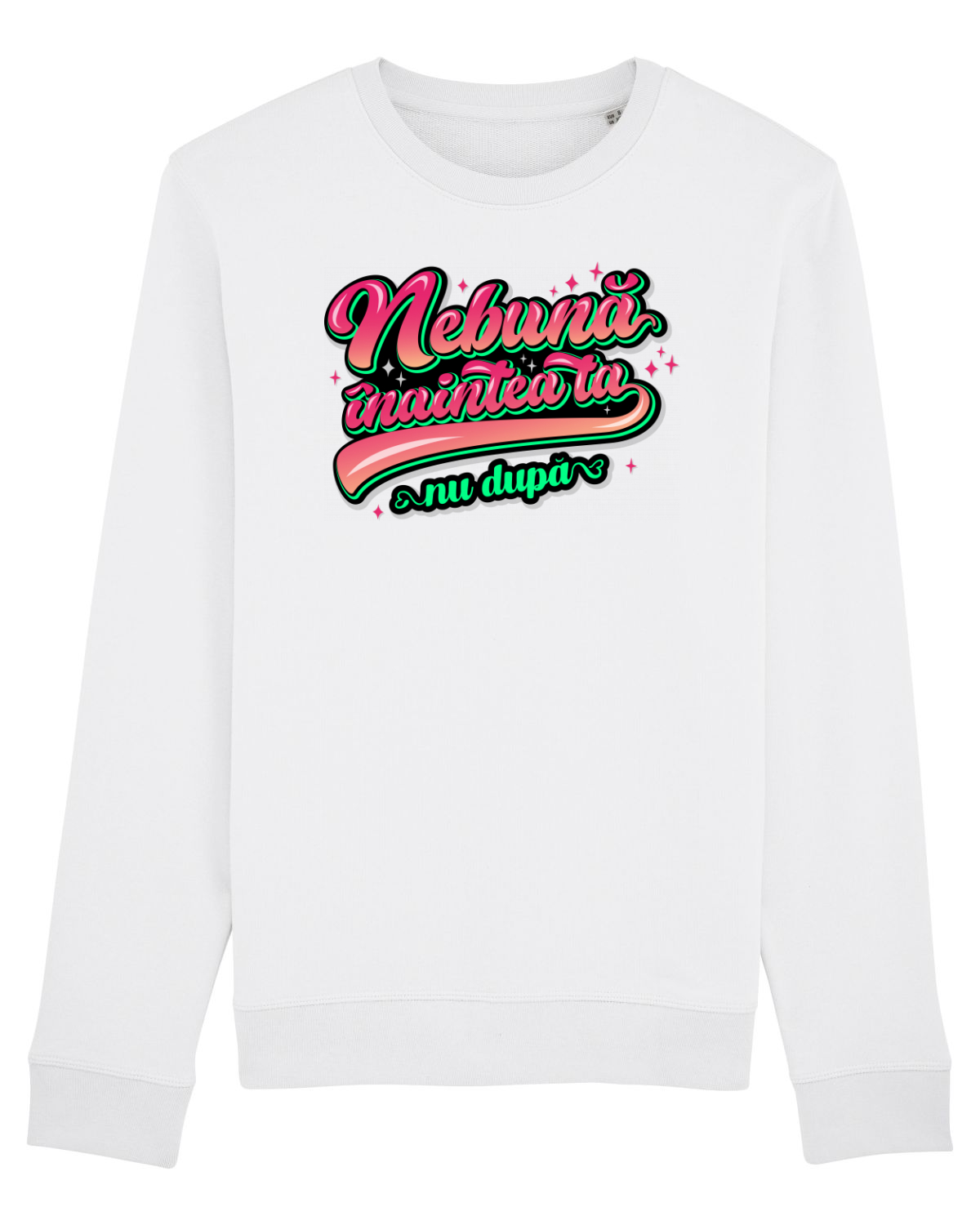 Bluză mânecă lungă Unisex Rise White