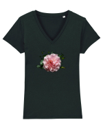 MIracolul trandafirului Tricou mânecă scurtă guler V Damă Evoker