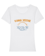 Vama Veche Răsărit de soare Tricou mânecă scurtă guler larg fitted Damă Expresser