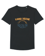 Vama Veche Răsărit de soare Tricou mânecă scurtă guler larg Bărbat Skater