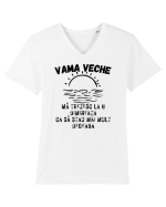 Mă trezesc la 6 dimineața ca să stau mai mult degeaba Tricou mânecă scurtă guler V Bărbat Presenter