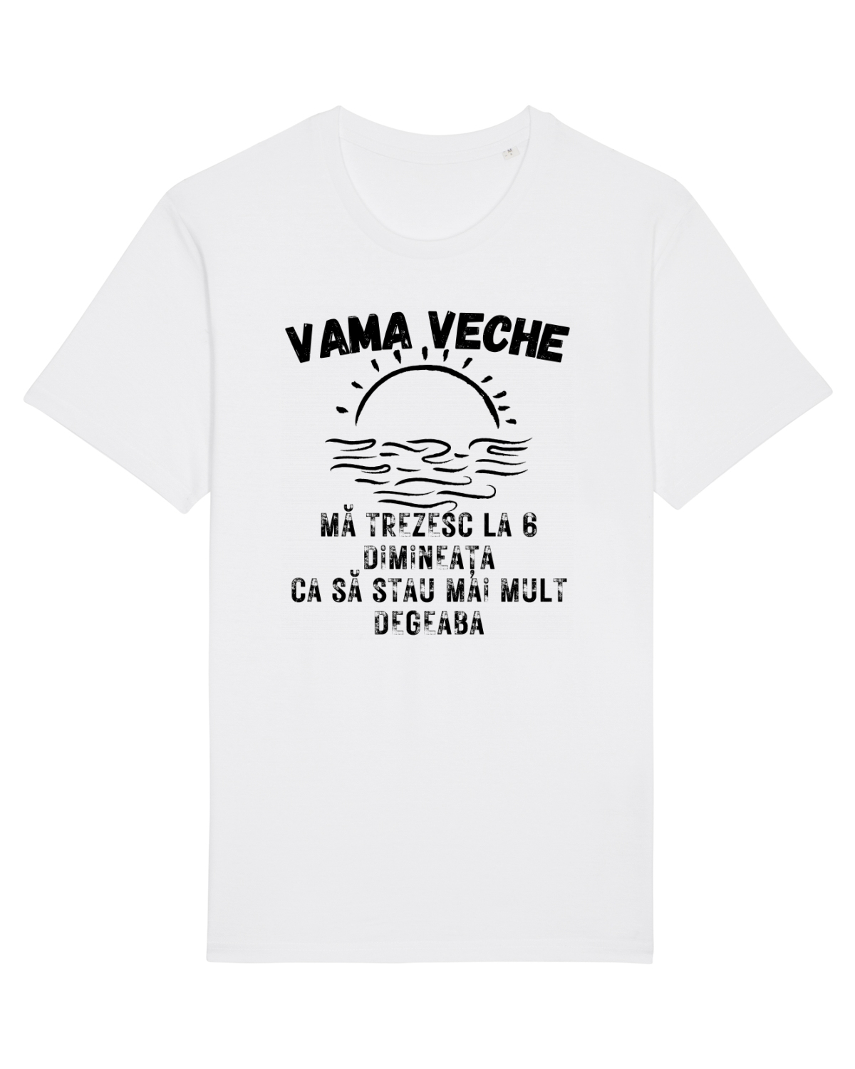 Tricou mânecă scurtă Unisex Rocker White