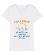 Mă trezesc la 6 dimineața ca să stau mai mult degeaba Tricou mânecă scurtă guler V Damă Evoker