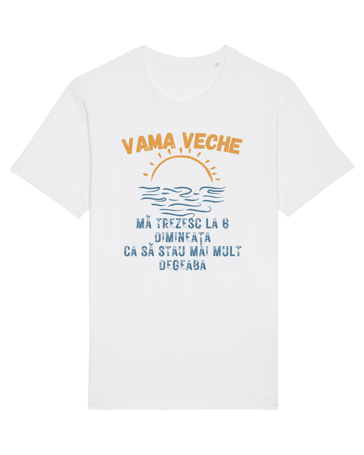 Tricou mânecă scurtă Unisex Rocker White