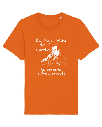 Bărbații beau din 2 motive Bright Orange