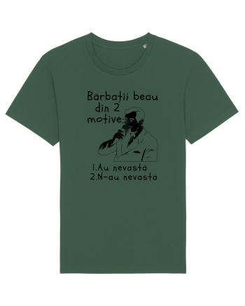 Bărbații beau din 2 motive Bottle Green