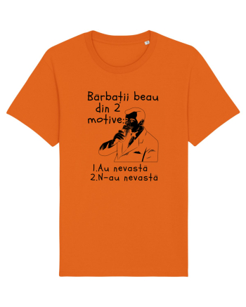 Bărbații beau din 2 motive Bright Orange